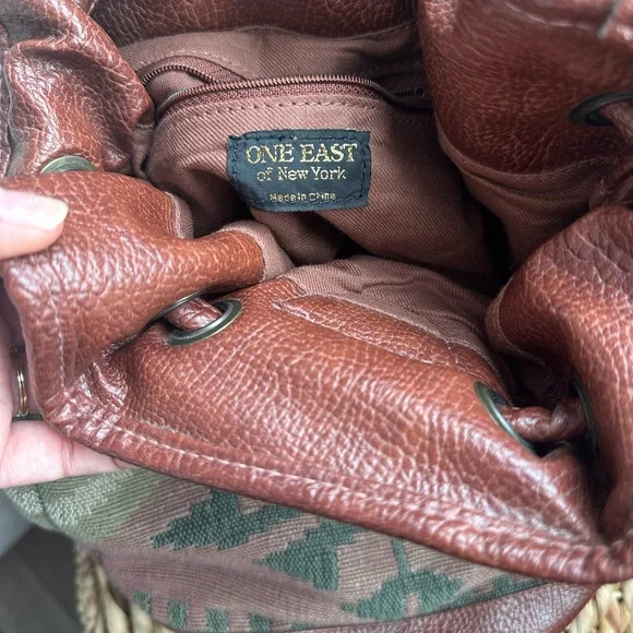 Boho Vintage Tapestry Satchel - Picture 2 of 3